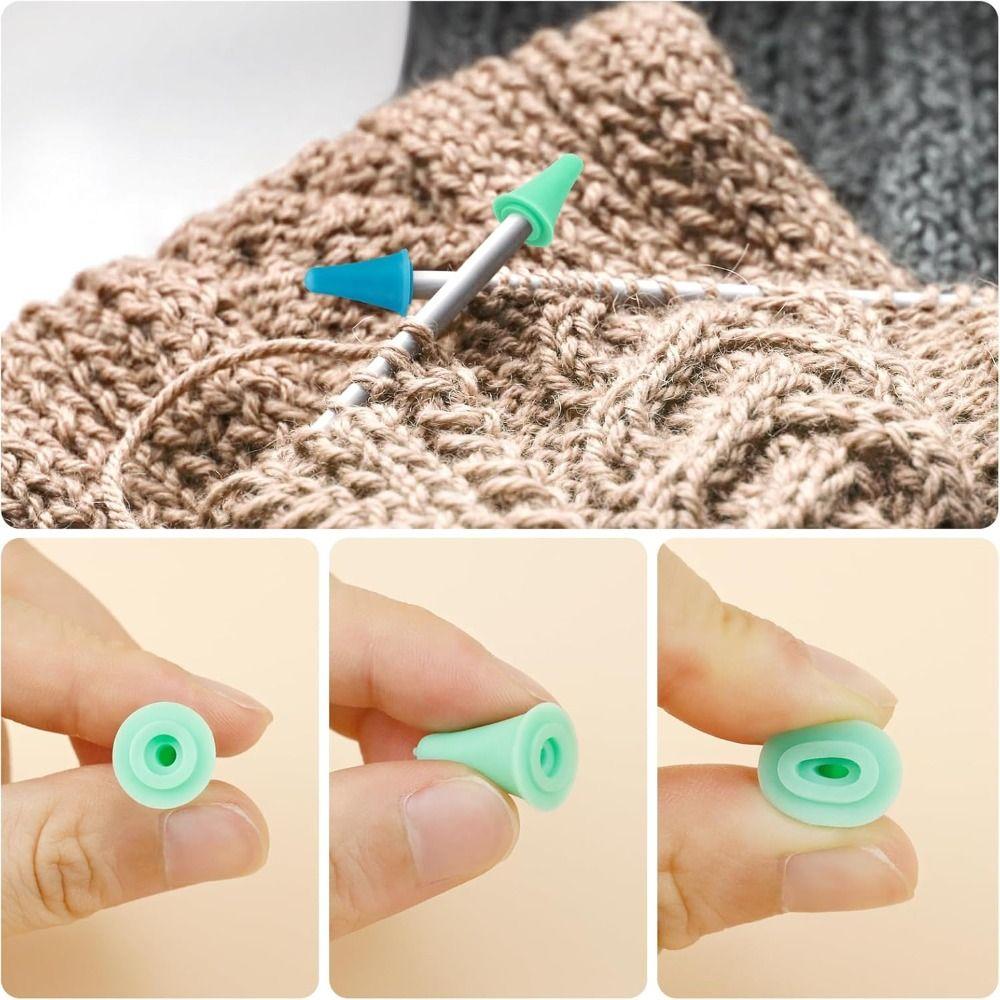 Multicolor Bent Tapestry Needle With Stitch Markers Darning Needles New Weaving Needle