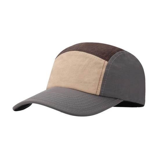 

Бейсболка Контрастного Цвета Быстросохнущая Водоотталкивающая Шляпа с Защитой от Солнца UPF50+ Шляпа для Активного Отдыха Альпинизма Велосипеда темно-серого