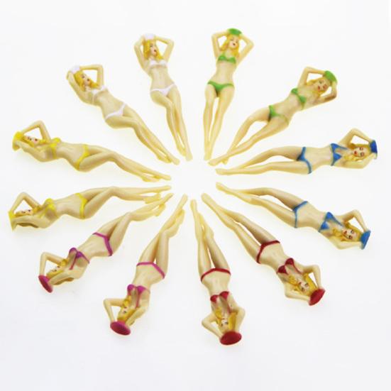 Golf Tees Character Modeling Non-slip Lightweight Funny Lady Bikini Golf Tees for Golf