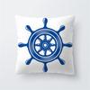 Blue Ocean Starfish Bio Print Pattern Cushion Cover Home Living Room Sofa Decoration Square Throw Pillow Pillow Cover 45x45cm