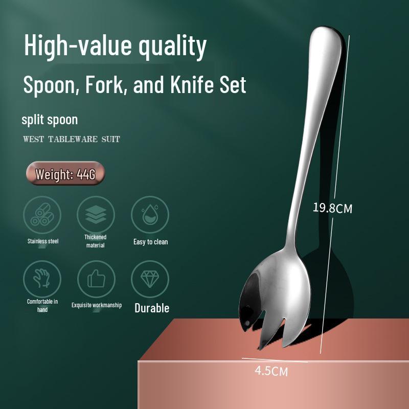 1010 Stainless Steel Western Cutlery Set: Knife, Fork, Spoon, Dessert & Coffee Spoon, Steak Knife.