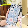 Dirt-resistant Fashion Design Phone Case For OPPO Realme C21Y/C25Y Waterproof Phone Holder Wrist Strap Kickstand Lanyard