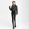 Double-buckle Elastic High-waisted Small-footed Jeans for Women's 2025 Autumn and Winter New Leggings, Pencil Jeans Look Thin