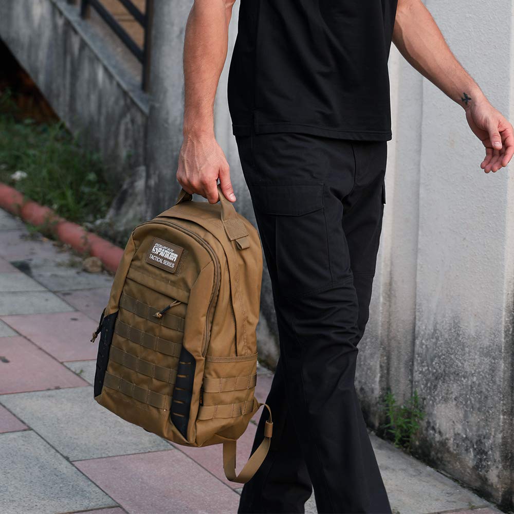 [EXCELLENT ELITE SPANKER] Military Backpack, Water-Repellent, MOLLE System, 24L Capacity, Outdoor Backpack, MOLLE System, Hiking, Airsoft Backpack