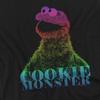Sesame Street Unisex Adult Cookie Monster Halftone Heads Long-Sleeved T-Shirt