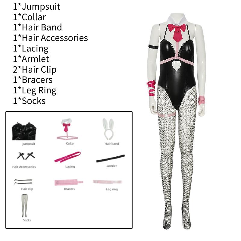 Bunny Sexy Adult Halloween Costume Rabbit Fancy Swimsuit Cosplay Easter Party