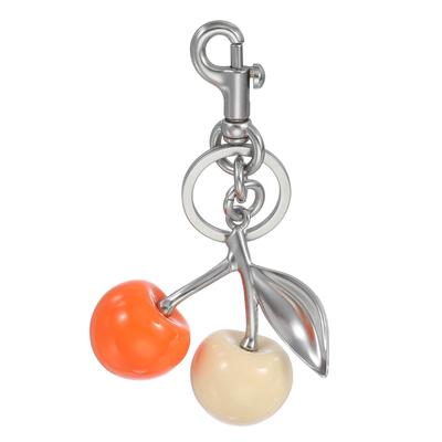 [PATIKIL] Cherry Keychain for Women, Bag and Wallet Decoration, Cute Cherry Accessory with Key Ring and Clip for Handbags, Keys, Cars, and Rings,