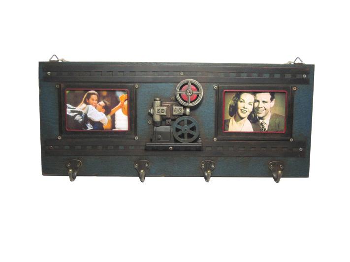 

Decorative Metal Hanger Framed Cinema Themed