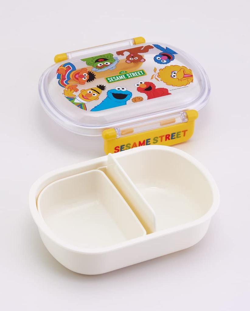 Skater Sesame Street Lunch Box, 360ml, for Children, Made In Japan, QAF2BAAG-A