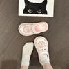 Casual EVA Sandals Cartoon Kitten Thick-soled Hole Shoes Summer Fashion Heightening Comfortable Non-slip Bag Head Cool Slippers