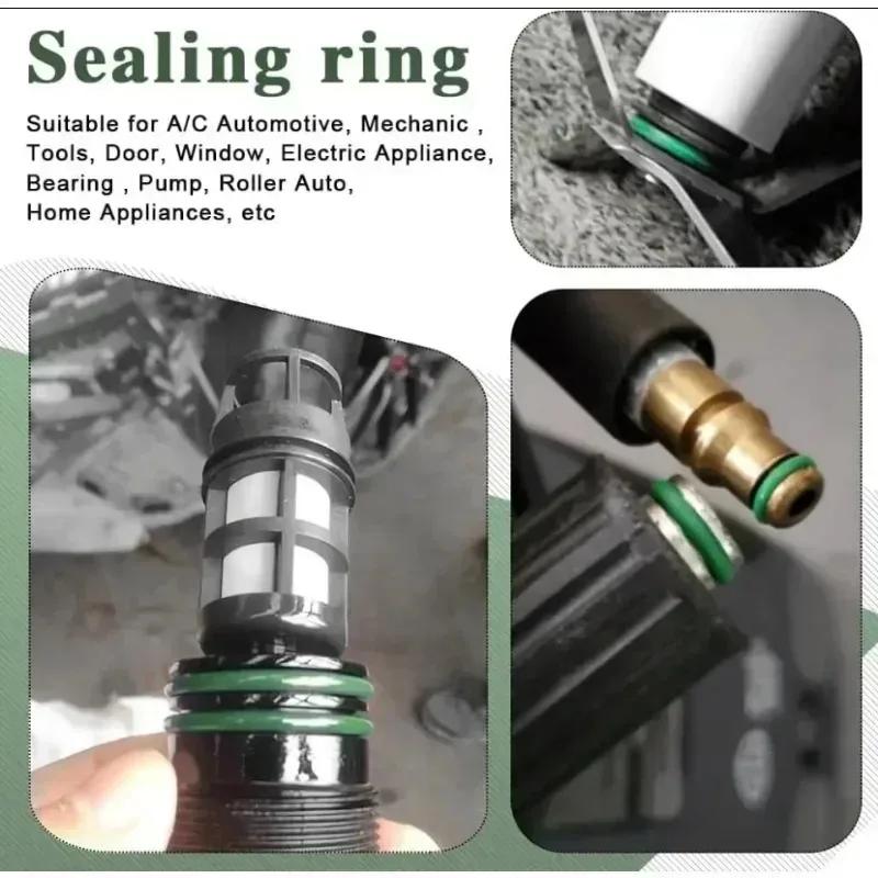 Elástico O-ring Juntas de borracha Anéis de vedação universais para ar condicionado Pressão de torneira Reparo de encanamento Kits de arruela sortidos