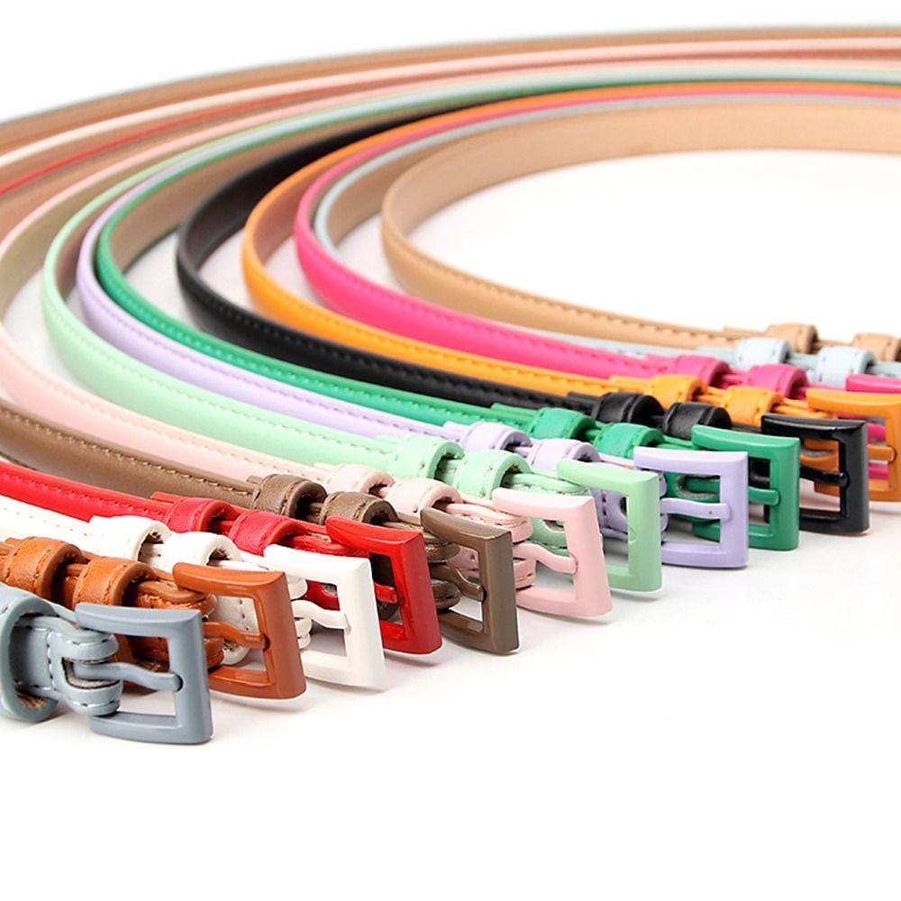 Simple Thin Pants Belt Dopamine Jeans Belt New Women Belt