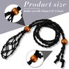 Adjustable Necklace Cord Empty Stone Holder Wax Rope Diy Necklace Natural Quartz Crystal Healing Stone Net Bag Pendant