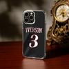 A-Allen Ezail I-Iverson 3 Phone Case For iPhone 17 16 15 14 13 12 11 Mini Pro Max Plus Transparent Cover