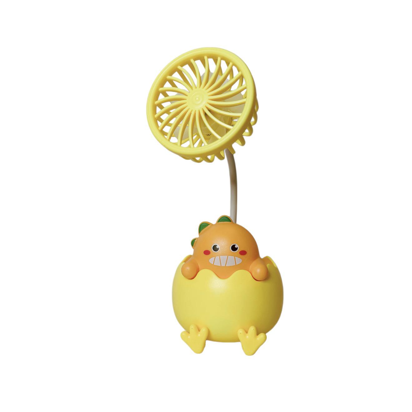 

*Yishu* Cute Pet Mini USB Rechargeable Desktop Fan for Dorms Color Box Packaging