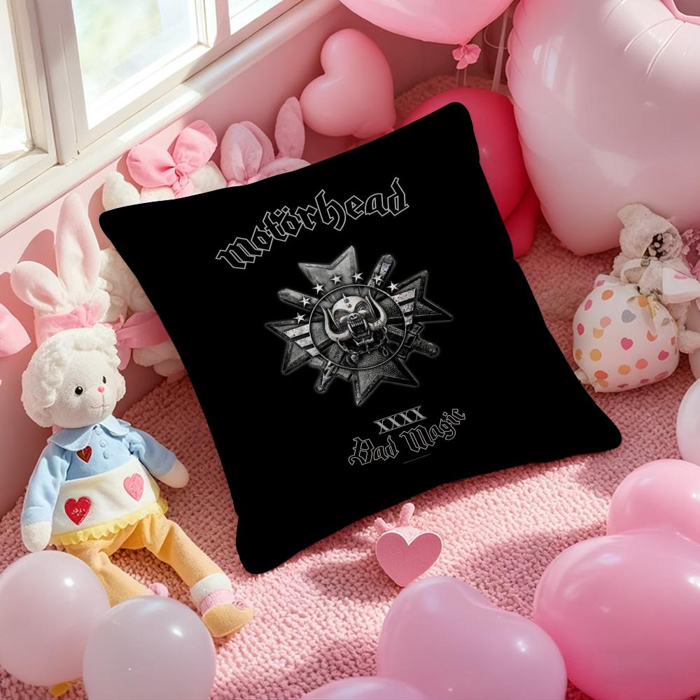 Rock Band M-MotorHEadS Lemmy Cushion Cover Pattern Printed Pillowcase for Living Room Sofa Cushion Cover & Bedroom Decor