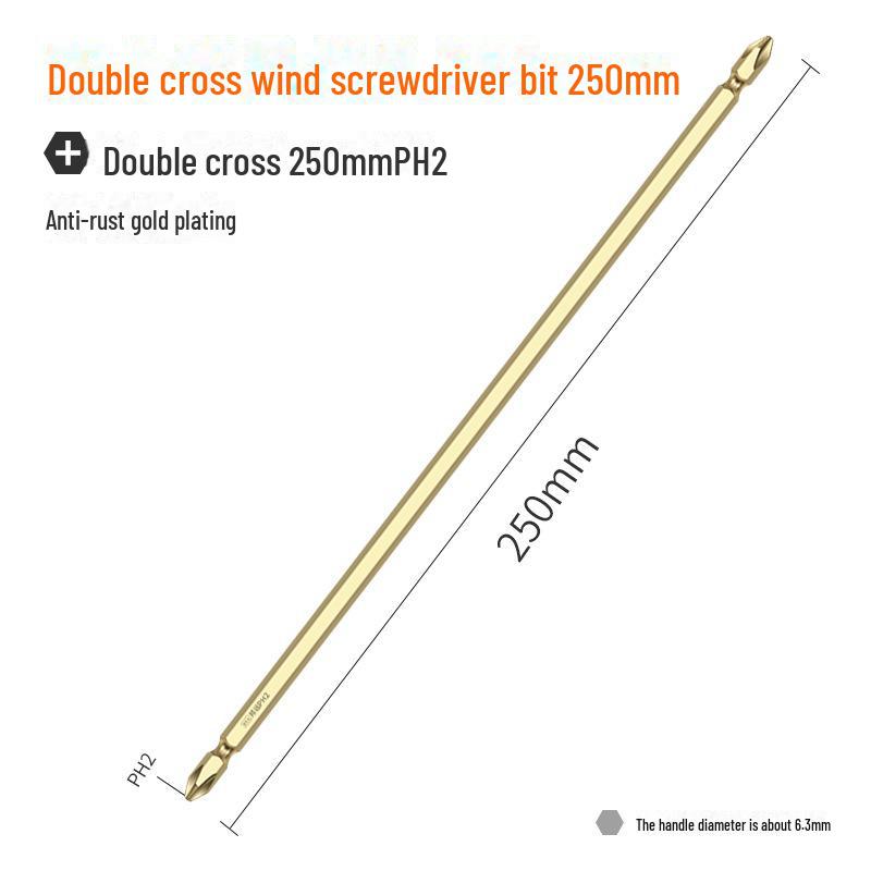 Bangyuan Magnetic Double-Head Cross Head Electric Screwdriver & Hand Drill Bit