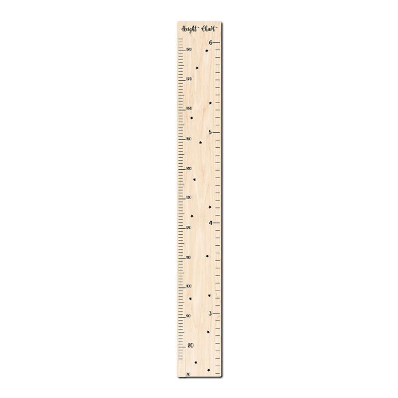 Portable Wood Height Enhancer Convenient Height Measurement Wall Sticker Ruler