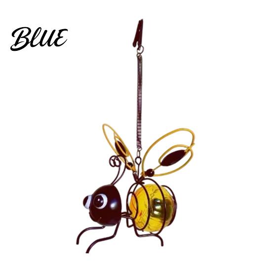 Metal Outdoor Yard Hanging Decor Waterproof IP65 Solar Lamps Beetle Butterfly Flamingo Garden Light  Powered Bee Ornaments for Porch LED Animal Lamp