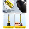 2Pcs High Strength Nonslip Drill Bit 6.35mm with Spring Loaded Feature Antislip for Electrician Tool Fastening