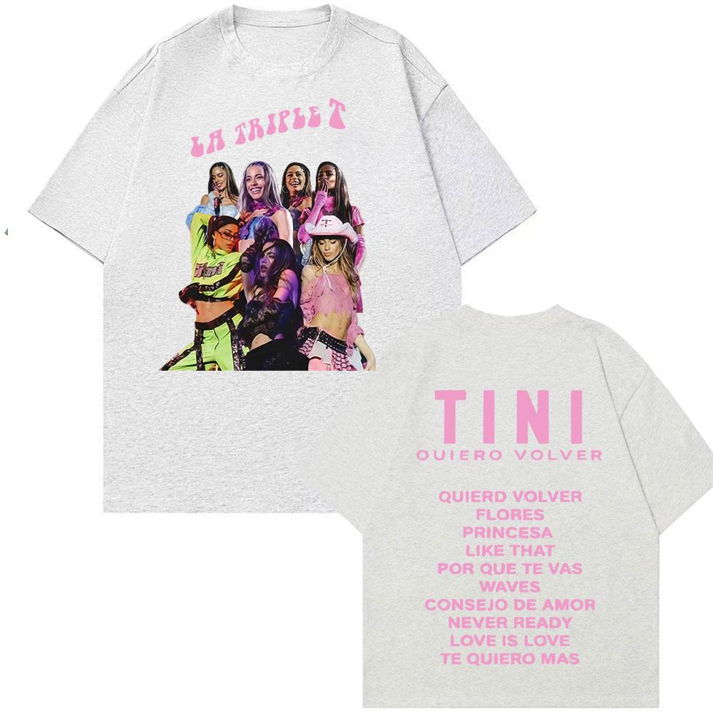 TINI STOESSEL Zukünftiges Album Konzert T-Shirt für Herren- und Damenmode 2025 Sommerdruck 100% Reine Baumwolle Freizeit-T-Shirt