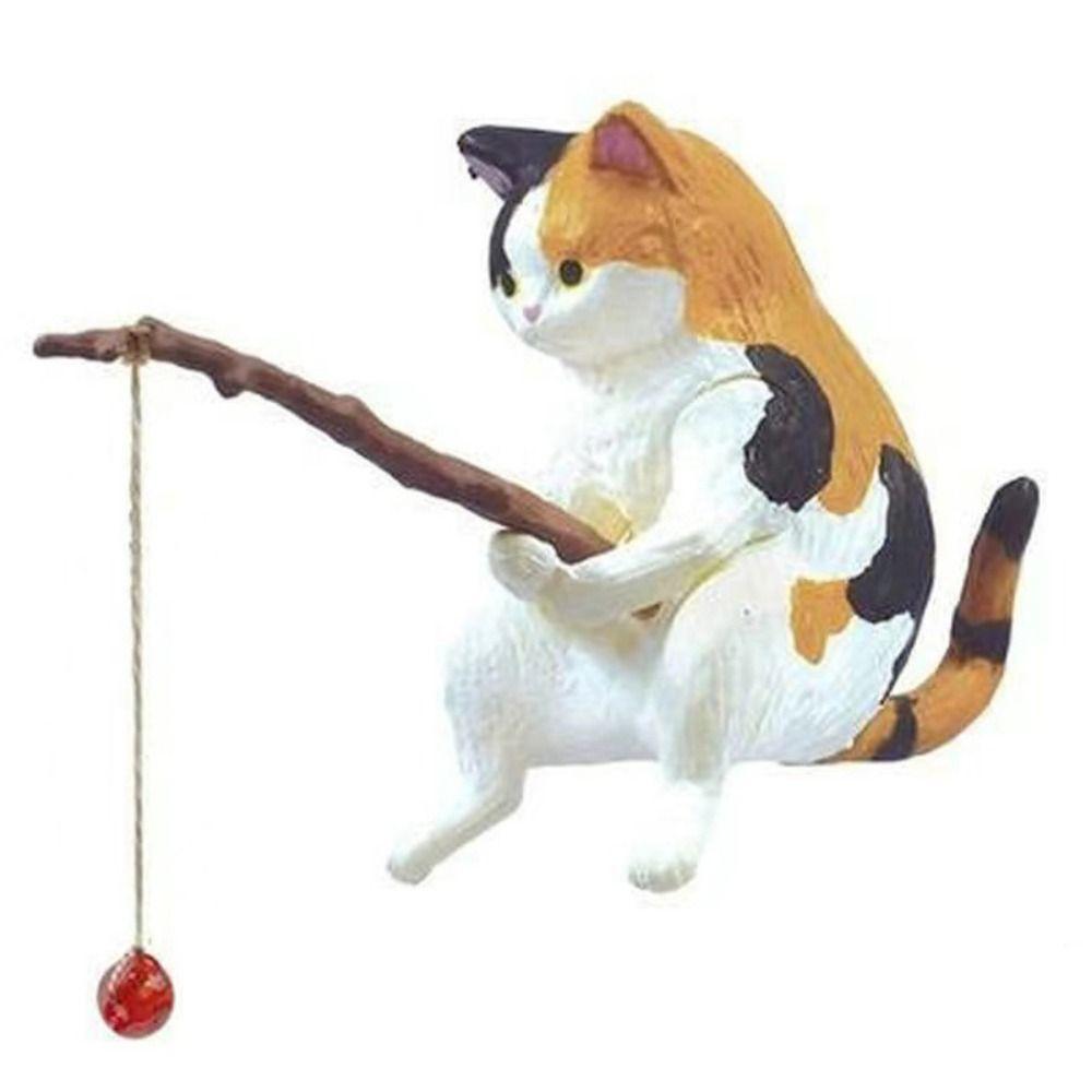 Aquascape Decorative Fishing Kittens DIY Cat Fishing Ornament New Fishing Cat Ornaments  Car