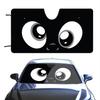 Black Funny E-expressionS Cartoon Car SunShade Personalized Windshield Anti-UV Window Windscreen Cover Shade Auto Visor