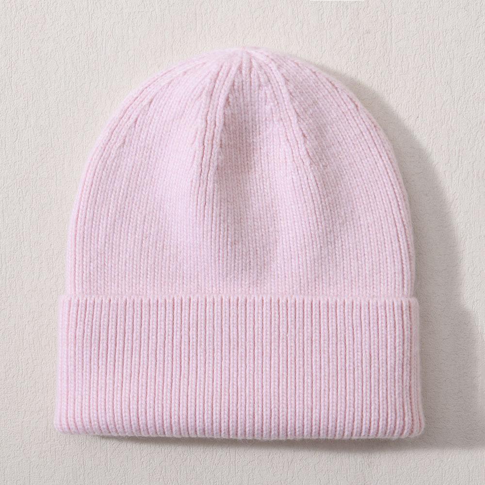 Large children's hat rabbit velvet classic striped knitted hat autumn and winter soft cute outdoor wool hat to keep warm