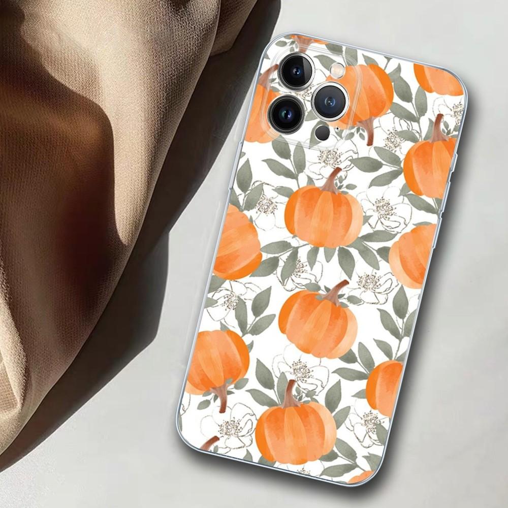 Pumpkin Phone Case For iPhone 14 11 12 13 Mini Pro XS Max Cover 6 7 8 Plus X XR SE 2020 Funda Shell