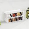 2pcs With Lid And Spoon Seasoning Container Set PP+PS Spice Container Cans  For Home