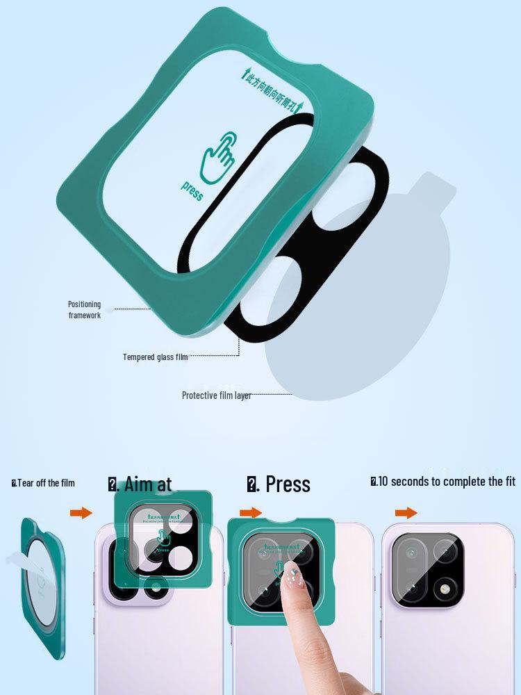OnePlus 15 5G Camera Protector Lens Film with Positioning Sticker