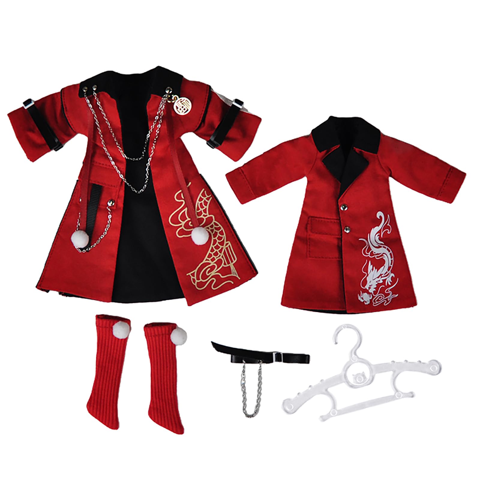 

YMY New Year Red Set OB22 OB24 BJD GSC Doll Clothes Cute Accessories Gift