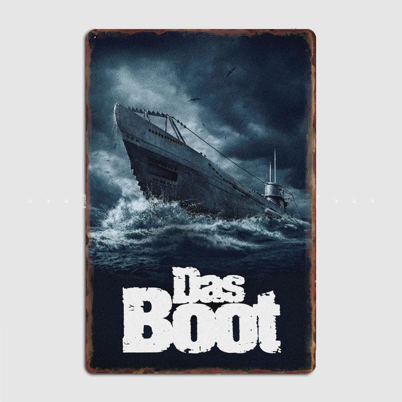 

Das Boot Minimal Movie Poster Movie Poster Metal Sign Mural Painting Cinema Living Room Cinema Funny Tin Sign Poster 20x30cm（7.8x11.8inch）