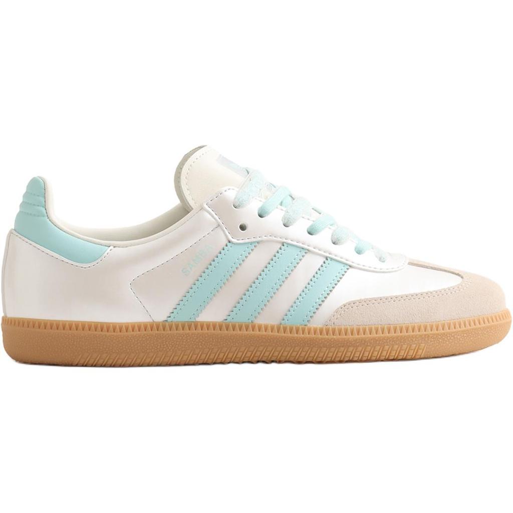 Adidas Originals Samba Og Classic Comfortable Training Shoes Women sneaker White Light-Blue KJ4304