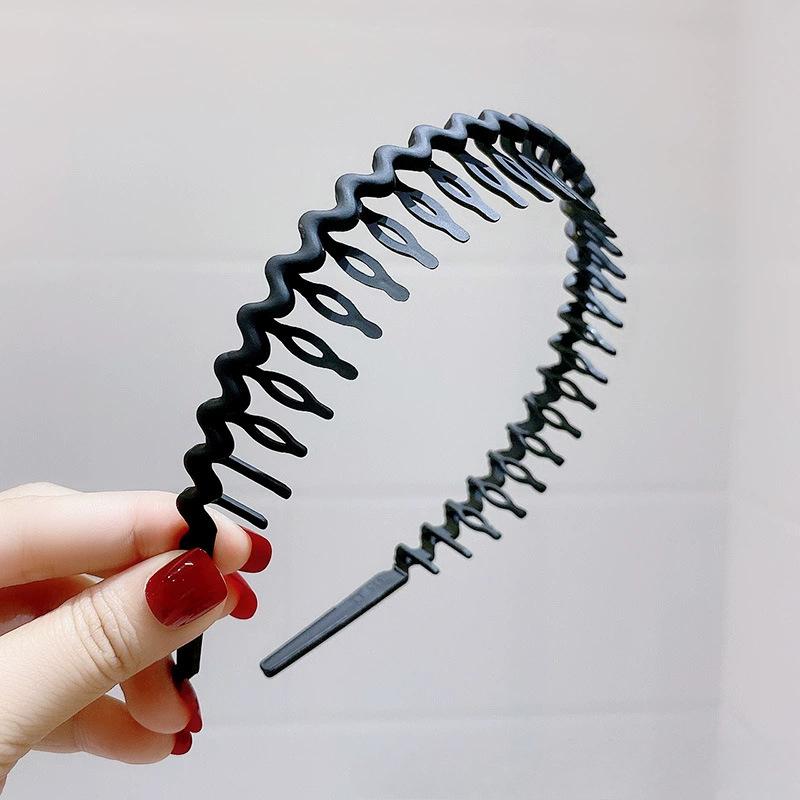 Hairband for Women with Teeth for Face Washing, Non-slip and Wavy Hairpins
