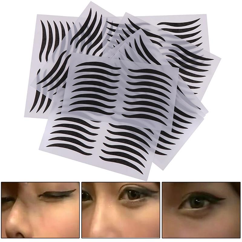 Exquisite Tragbare Band Schönheit Augen Aufkleber Make-Up-Tool Universal Eyeliner Aufkleber Auge 10 Teile/beutel