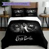 3pcs Duvet Cover Set (1*Duvet Cover + 2*Pillowcase, Without Core), Corpse Bride Print Bedding Set, Bedroom Decor, All‑Season, Birthday Gift