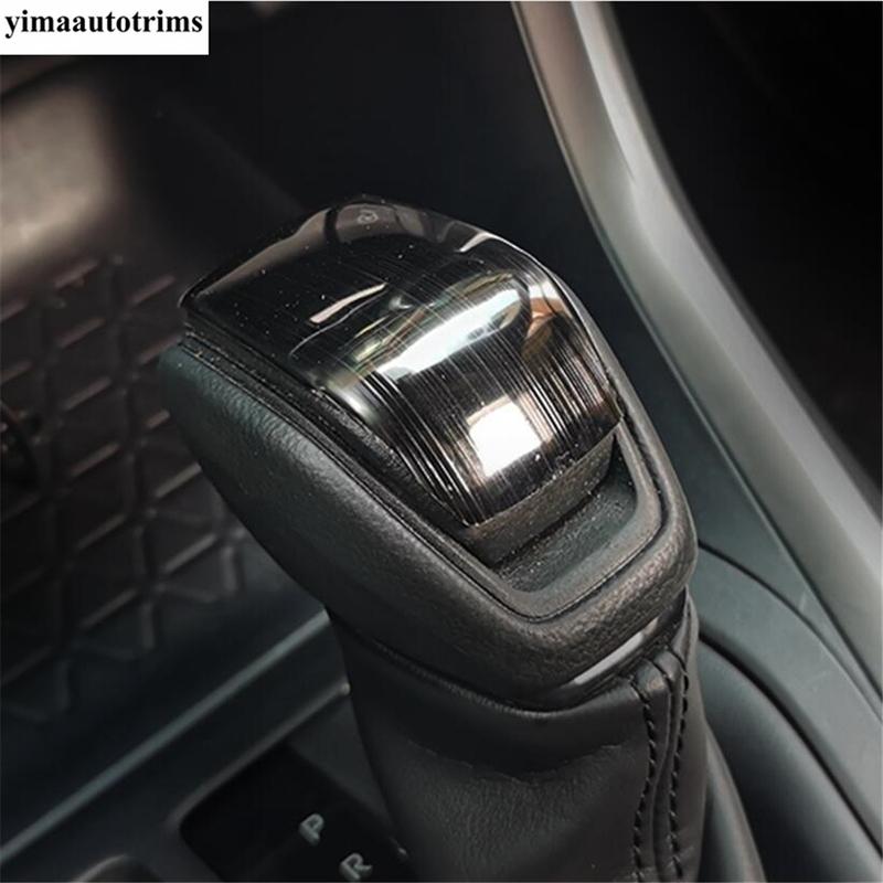 Car Gear Shift Knob Gear Head Cover Trim For Toyota RAV4      2024 RAV 4 XA50 Hybrid ABS Carbon Accessories