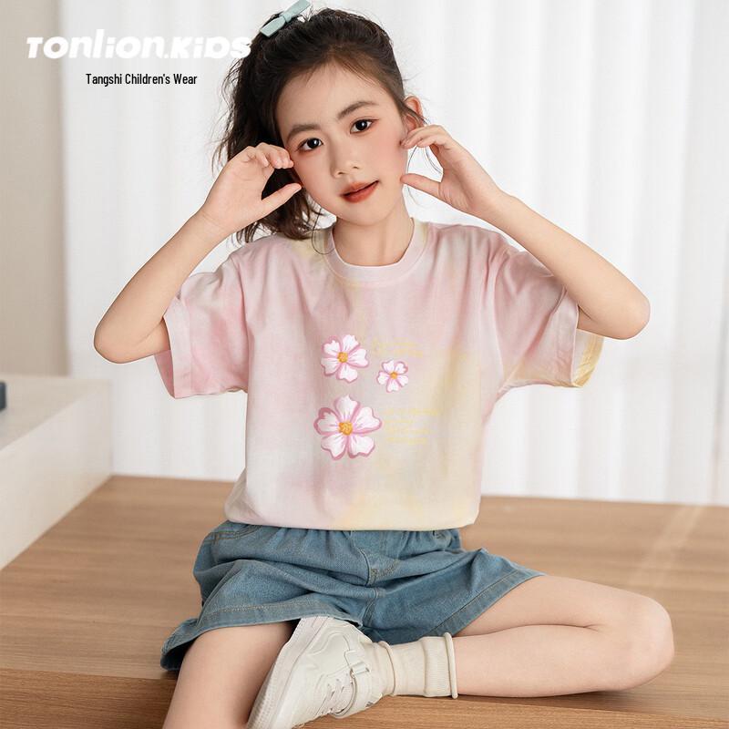 Girls Pure Cotton Short Sleeve Summer T-Shirt 150