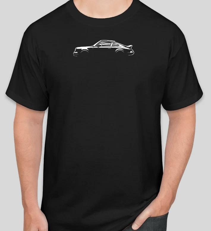 Простая футболка Porsch 911 Carrera RS Tee Спорт Гонки Подарок Папе Турбо M