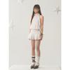 Neck dress women's summer sleeveless short skirt French Spice Girl design sense temperament polka dot skirt new thin