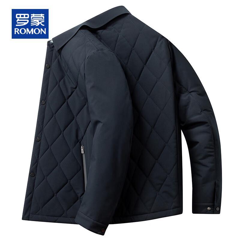 ROMON Men's Autumn/Winter Mulberry Silk Padded Casual Jacket