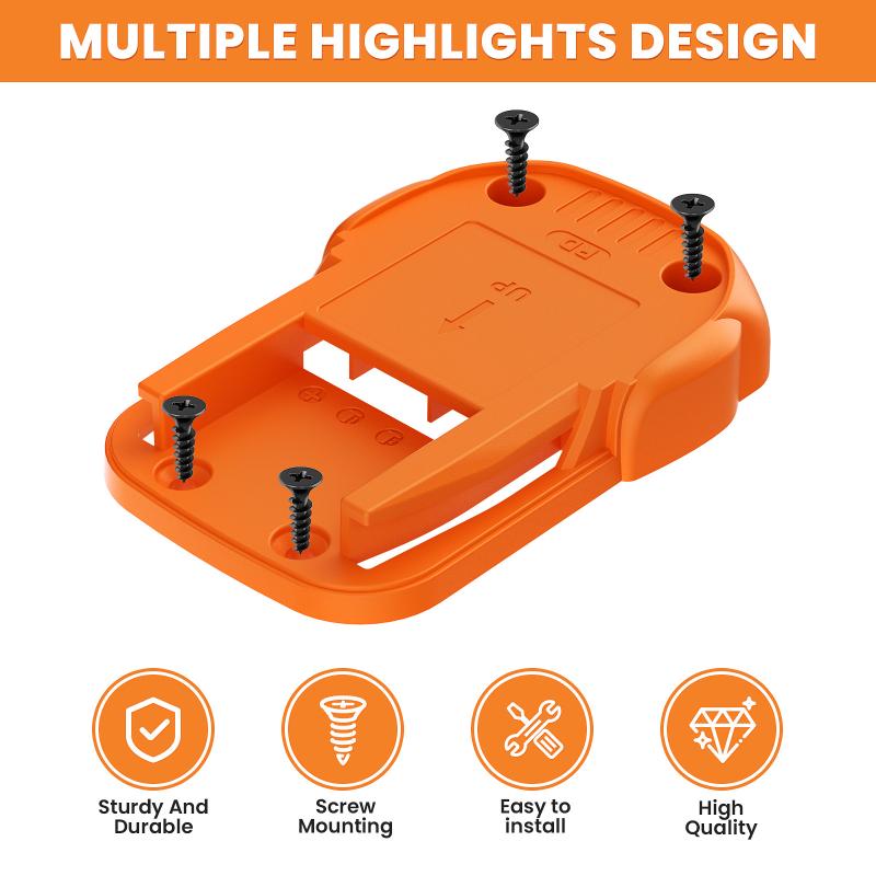 Wall Mount Electric Tool Holder For 18V Wall Power Mount Storage Battery Bracket Fixing Newest Drill Holder Slots Stand