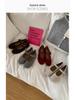Jiayuanxi Women's Fleece-Lined Round Toe Mary Jane Flats for Autumn/Winter