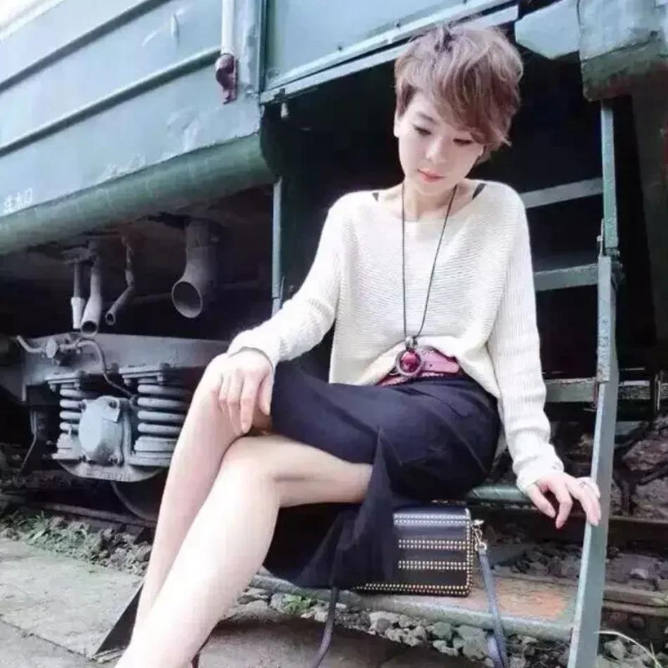 1 Pcs Retro Ethnic Style Short Korean Version Sweater Chain Clothing Accessories Versatile Fashion Alloy Necklace Jewelry