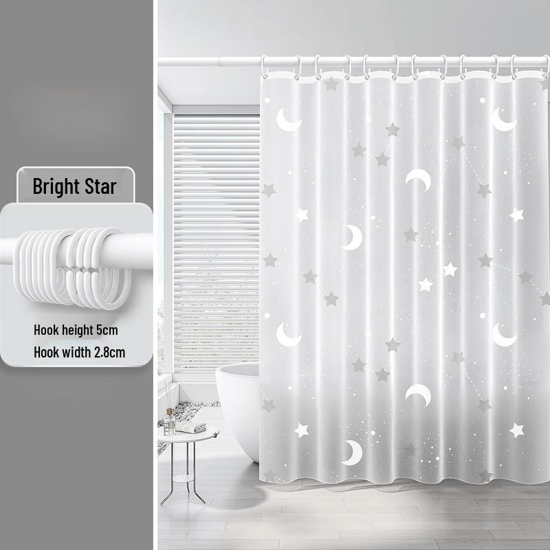 MDNG Starry River PEVA Shower Curtain