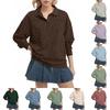 Women's Long Sleeve Leopard Print Top Casual Loose Fit Lapel Collar Blouse for Fall and Winter