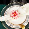 1pcs Flower Shaped Napkin Holder Crafts for Centerpieces Festival Wedding Thanksgiving Home Kitchen Decor