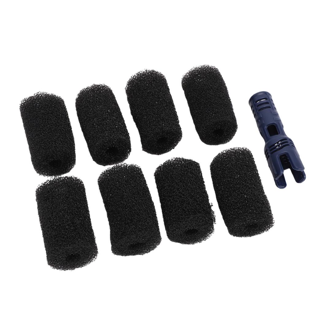 8 Pcs Pool Cleaner Sweep Hose Tail Scrubber Fit for 380 360 280 180 3900 Sweep Scrubbers Replacement with Holder