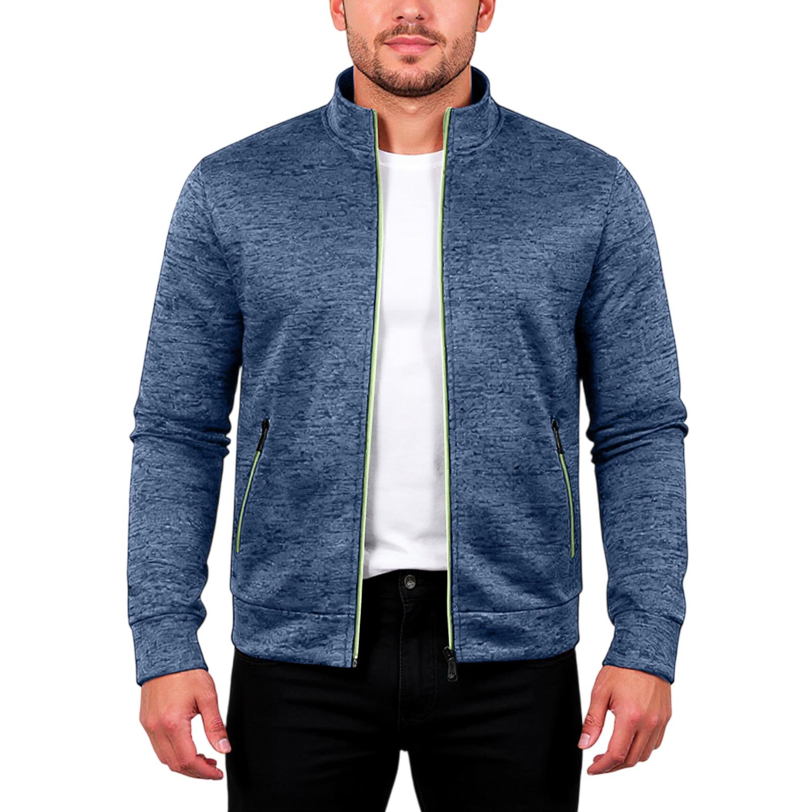 

Men s Sports And Casual Loose Jacket XXL Темно-синій